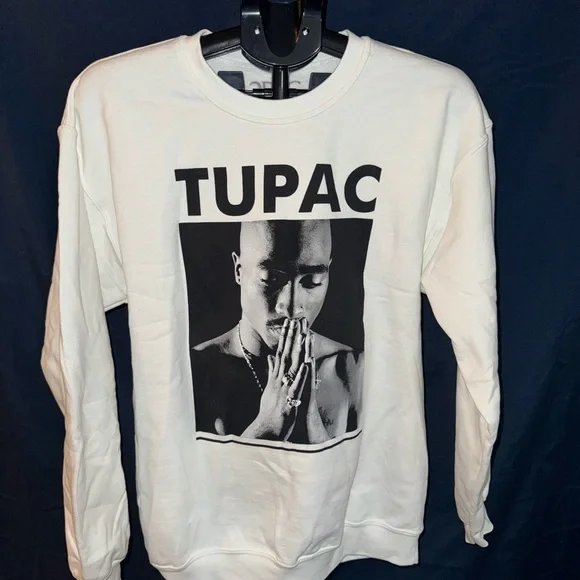 White Graphic Men's Sweater - Picture 1 of 7